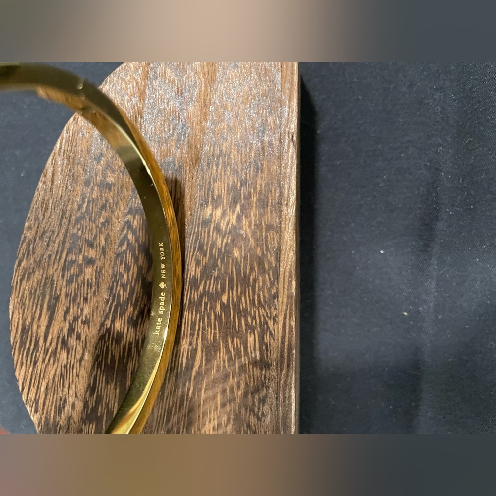 Kate Spade Gold Hinged Bracelet with Crystal Accents - Picture 3 of 8